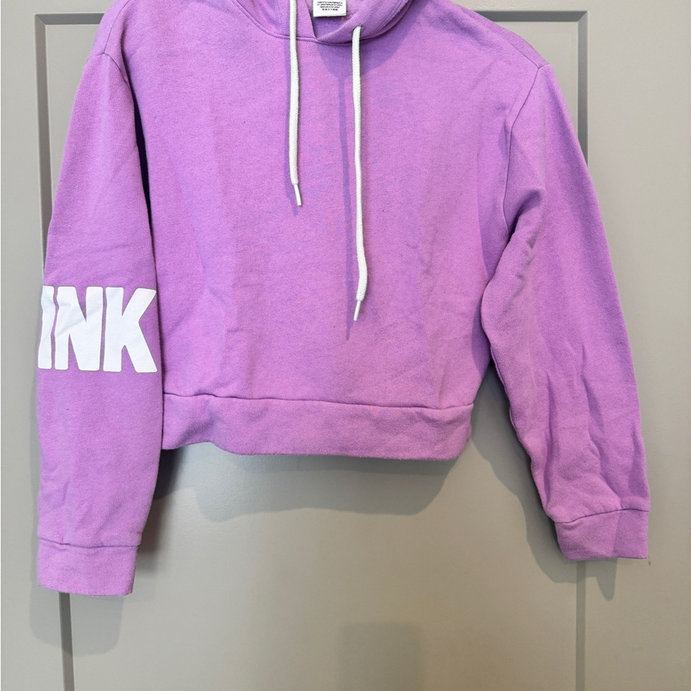 Victoria's Secret PINK Purple Cropped Hoodie
